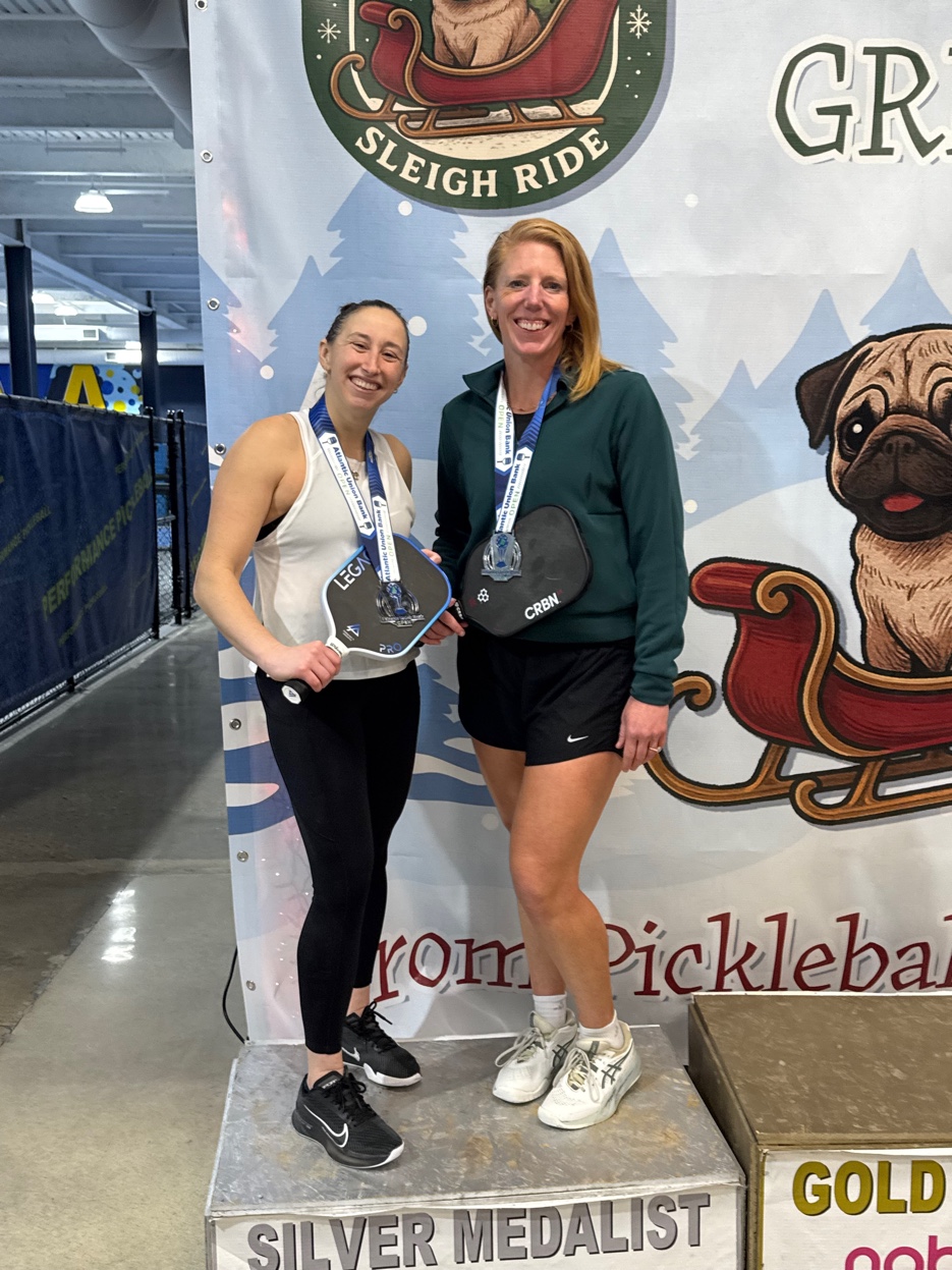 Amanda with silver medal